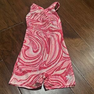 Sparkling Pink Swirl Kids Romper